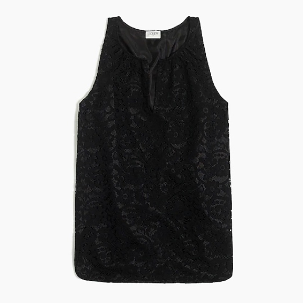 JCrew Black Lace Top, size 2